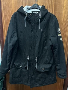 Lambretta XL Mantel Herren schwarz mit gut und Taschen - Bild 1 von 7