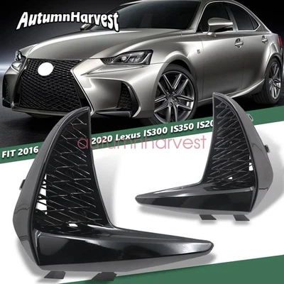 Par de kit de rejilla de parachoques para Lexus IS200t IS300 IS350 2017-2020 base F sedán deportivo Foto 1 de 4