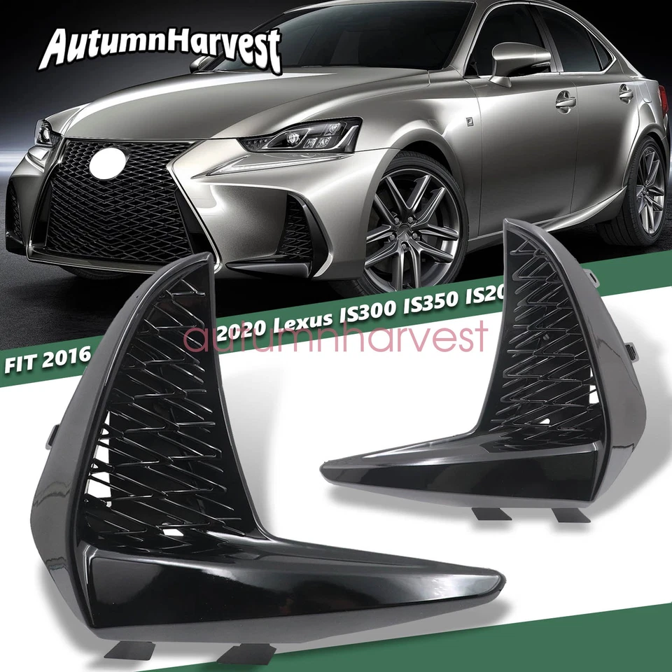 Par de kit de rejilla de parachoques para Lexus IS200t IS300 IS350 2017-2020 base F sedán deportivo Foto 1 de 4
