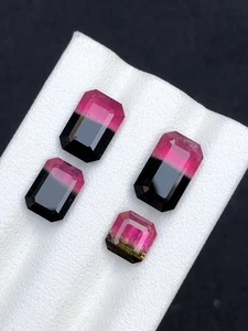 Bi Colour Tourmaline Faceted Lot 12 ct - Play of Light Stones from Afghanistan - Picture 1 of 9