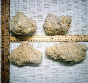 JUMBO+ 4lbs 1805g 4pcs 5"+ ea Break Your Own Geodes Unopened Moroccan Crystals - Picture 1 of 4