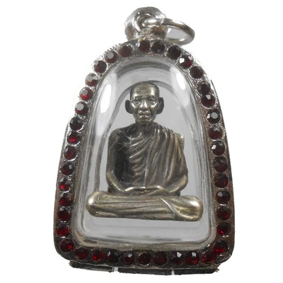 ¡PERFECTO! ANTIGUO AMULETO DE BUDA LP KASEM COLGANTE CALIENTE ¡MUY RARO DE SIAM!!! Foto 1 de 4