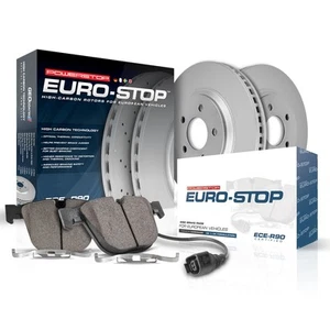 Powerstop ESK4847 2-Wheel Set Brake Disc and Pad Kits Rear for Audi A6 Quattro - Picture 1 of 2