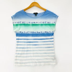 LRL LAUREN JEANS CO. Top Women’s Size Small Blue Sleeveless Casual Blouse - Picture 1 of 8