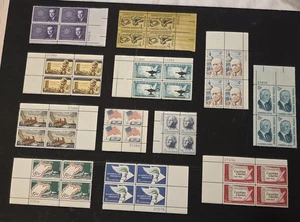 Scott #2000 ~ 25 Lot of (12) Plate Blocks 1962-63 4-5c U.S. Commemoratives, MNH OG - Bild 1 von 3