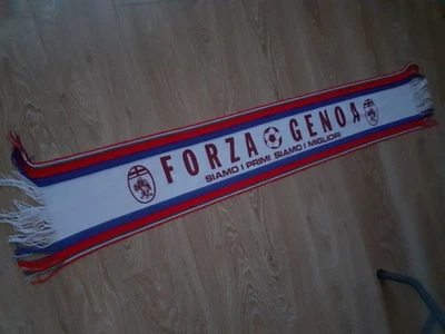 SCIARPA SCARF VINTAGE '80 FOOTBALL CALCIO GENOA 1893. PANNO - Immagine 1 di 3