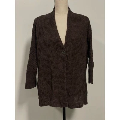 Кардиган Sonoma открытый трикотаж коричневый размер XL - Изображение 1 из 4