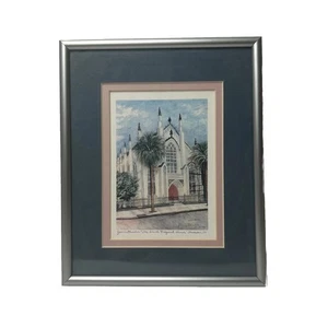 Jeanie Drucker The French Huegonot South Carolina Charleston gerahmter Druck 9x7,25 - Bild 1 von 8