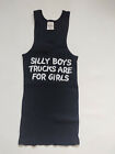 Silly Boys Trucks Are For Girls T-shirt Tank top Fun Funny Women Size XS S
