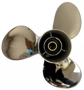 11 1/8x13-G Stainless Steel Outboard Propeller for Yamaha 40-60HP 69W-45945-00-E - Bild 1 von 2