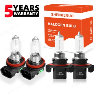 For Ford Flex 2009-2018 4X Halogen Headlight High/Low + Fog Light Bulbs 9008+H11 - Image 1 of 4