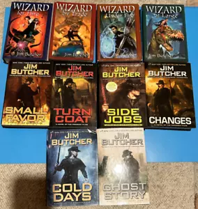 Lot of 10 novel Hardcover Books ~  Complete DRESDEN FILES Series ~ Jim Butcher - Picture 1 of 16