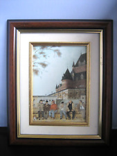 Vintage hand made framed landscape reproduction / print (28.5 cm x 23.5 cm)