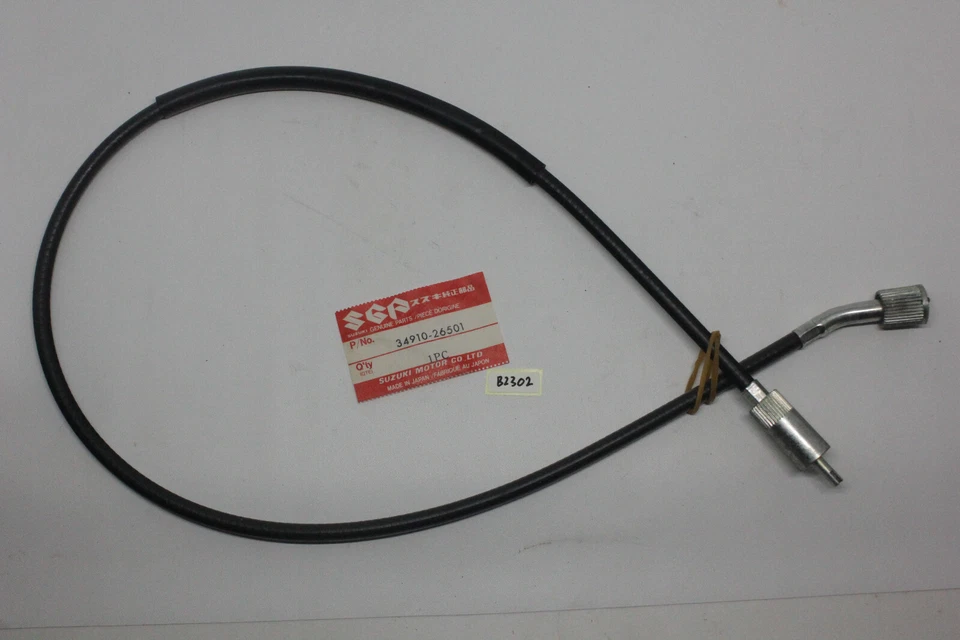 SUZUKI TS100 GP100 GP125 SPEEDOMETER CABLE NOS 34910-26501 - Image 1 of 3