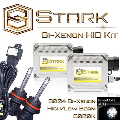 Stark 35W Bi-Xenon HID HiLo Headlight Mini Kit - 9004 HB1 - 6000K Diamond White - Image 1 of 3