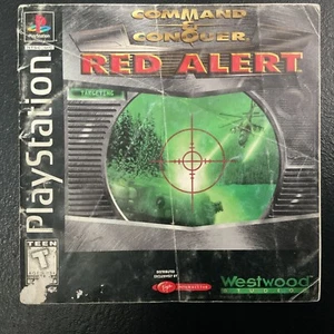 Command & Conquer Red Alert PS1 PlayStation Manual de instrucciones solamente - Imagen 1 de 2