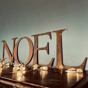 Personalised Gifts , For Him Or Her , Noel Classic Letters , Xmas Decor , Rustic - Picture 1 of 12