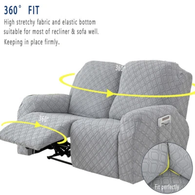 Funda de sofá reclinable de 2 asientos funda de sofá sofá sofá sofá funda antideslizante nueva Foto 1 de 4