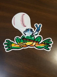 PEACE FROGS BASEBALL STICKER  - Picture 1 of 1