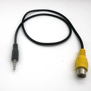 RCA Female To 2.5mm Stereo Plug Male Adapter for GPS AV-in Converter Video Cable - Picture 1 of 6