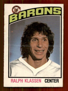 1976-77 O-Pee-Chee #282 Ralph Klassen RC Rookie CREASE