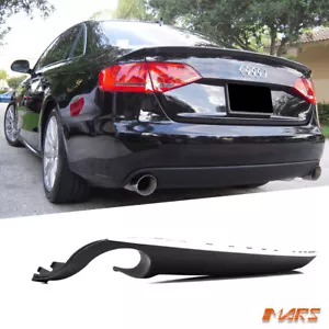 Twin Exhaust outlet Rear Bumper bar Diffuser for AUDI A4 B8 09-11 Sedan Bodykit - Picture 1 of 8