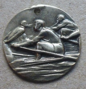 LOVE TOKEN/HOBO COIN "1940'S RACING SCULL ITALY" STERLING SILVER CAN.SHIP $1.99 - Bild 1 von 2