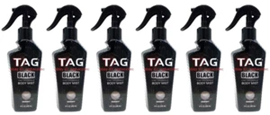 ( Lot 6 ) Men'sTAG Body Mist MIDNIGHT Fine Fragrance Long-Lasting Scent 8 oz Ea - Picture 1 of 14