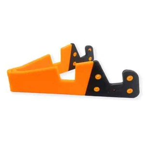 V Shaped Folding Cellphone Stand Holder Portable Tablet Desktop Stand Orange - Picture 1 of 3