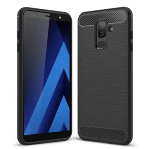 Carbon Handy Hülle für Samsung Galaxy A6 2018 A600 Outdoor Case Panzer Cover - Bild 1 von 5
