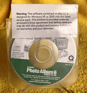 Corel Photo Album 6 Compact Disc Standard Edition For Windows XP or 2000 - Picture 1 of 4