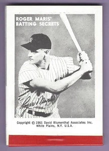 1961 Roger Maris Batting Secrets - Flipbook - David Blumenthal Associates, Inc. - Picture 1 of 6