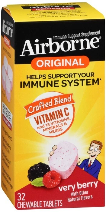 Comprimidos masticables de apoyo inmunológico en el aire cítricos 32 EA Foto 1 de 1