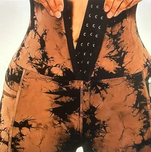 Women's High-Waist Tie-Dye Print Waist Trainer w/ Butt Lifting Pockets ~ Sz. XXL - Picture 1 of 7