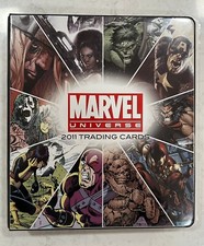 2011 Marvel Universe Full Set! Base + Parallel + Case Toppers + Promos + Binder