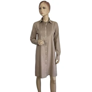 Brooks Brothers Women's Tuxedo Long Sleeve Shift Shirtdress 6 - Picture 1 of 8