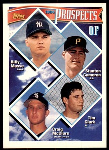1994 Topps Billy Masse/Stanton Cameron/Tim Clark/Craig McClure A Baseball Card
