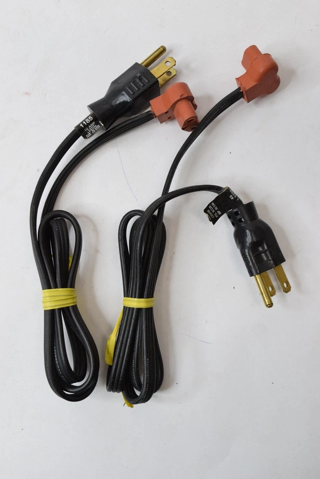 Lot of 2 3' 3FT Kat's Replacement Engine Block Heater Cable 90⁰ Connector - Image 1 of 4