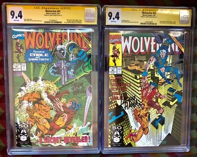 WOLVERINE 41 & 42**CGC LOT BOTH 9.4**Signature Series SS**Sabertooth&Cable** - Image 1 of 2