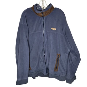 Vintage Patagonia Mens XL Full Size Zip Jacket Fleece Outdoor Streetwear Blue - Picture 1 of 11