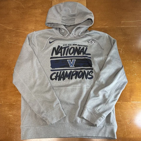Villanova Wildcats Sweatshirt Mens Small Gray Pullover Hoodie Nike Therma Fit Cover
