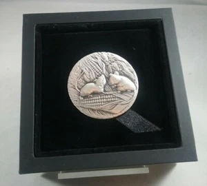 2020 P Perth Mint Anno Lunare del Topo 2 oz Argento Finitura Anticata - Conio 1888 - Foto 1 di 8