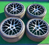 17 19 Porsche 991 Turbo S Design Oem Wheels Rims Tires Set Complete Ebay