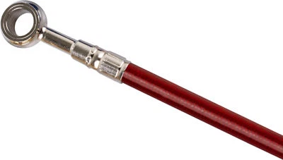 KIT LÍNEA FRENO DELANTERO KAWASAKI 2006-07 ZX10R / NINJA GALFER ACERO INOXIDABLE - ROJO Foto 1 de 4