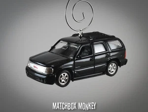 GMC Yukon Denali Custom Christmas Ornament 1/64 Truck SUV Black 2001, 2002, 2003 - Picture 1 of 9