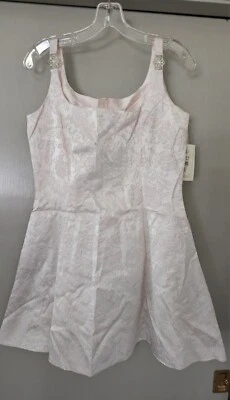NUEVO CON ETIQUETAS STOCK ANTIGUO Vestido Jessica Mcclintock GUNNE SAX Rosa Plata Años 80 11/12 Foto 1 de 4