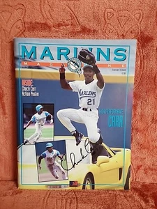 Florida Marlins 1993 Inaugural Magazine Autographed By Chuck Carr - Picture 1 of 5