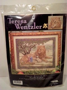 New VHTF Teresa Wentzler Peaceable Kindom Cross Stitch Kit #113866 Leisure Arts - Picture 1 of 5