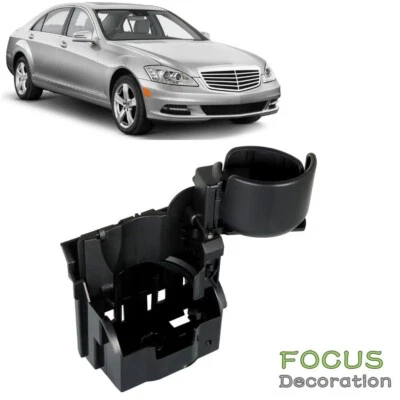 Black Center Console Cup Holder For Mercedes Benz S350 S430 S500 S55 S600 S65 - Image 1 of 4