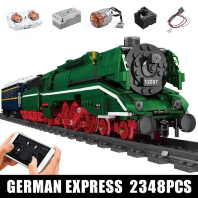 Mould King 12007 German Express Traim Steam Locomotive RC Remote Control Toy SET - Image 1 of 4